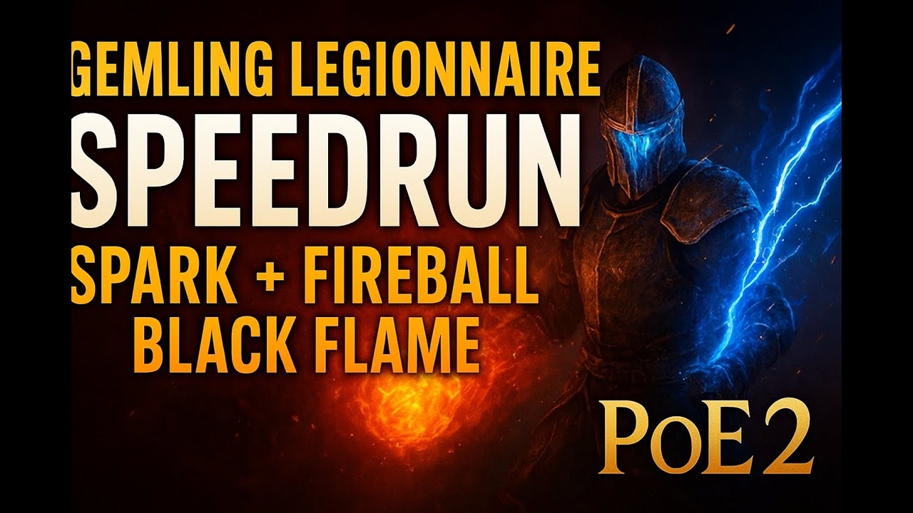 Fastest Gemling Legionnaire Ever! PoE2 Speedrun Map Clear Showcase