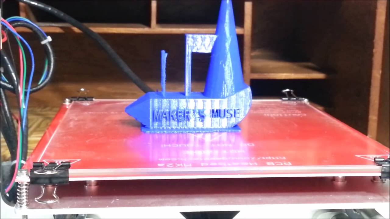 Maker's Muse Torture Test Print On The Geeetech Aluminum Prusa I3