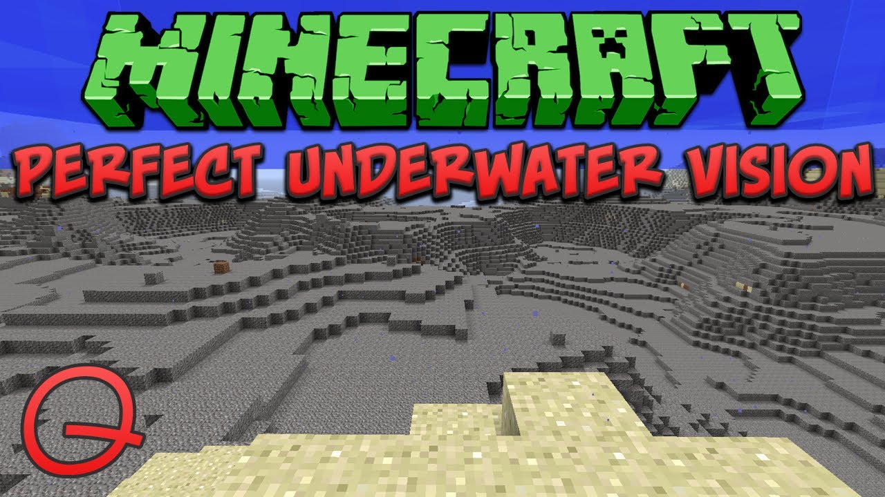 Minecraft: Perfect Underwater Vision (Quick) Tutorial