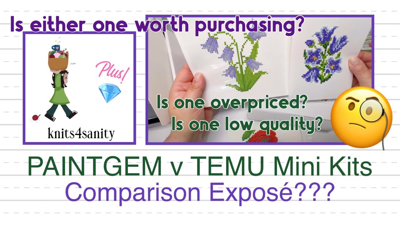 Невероятное сравнение наборов для алмазной живописи PAINTGEM и TEMU Mini!