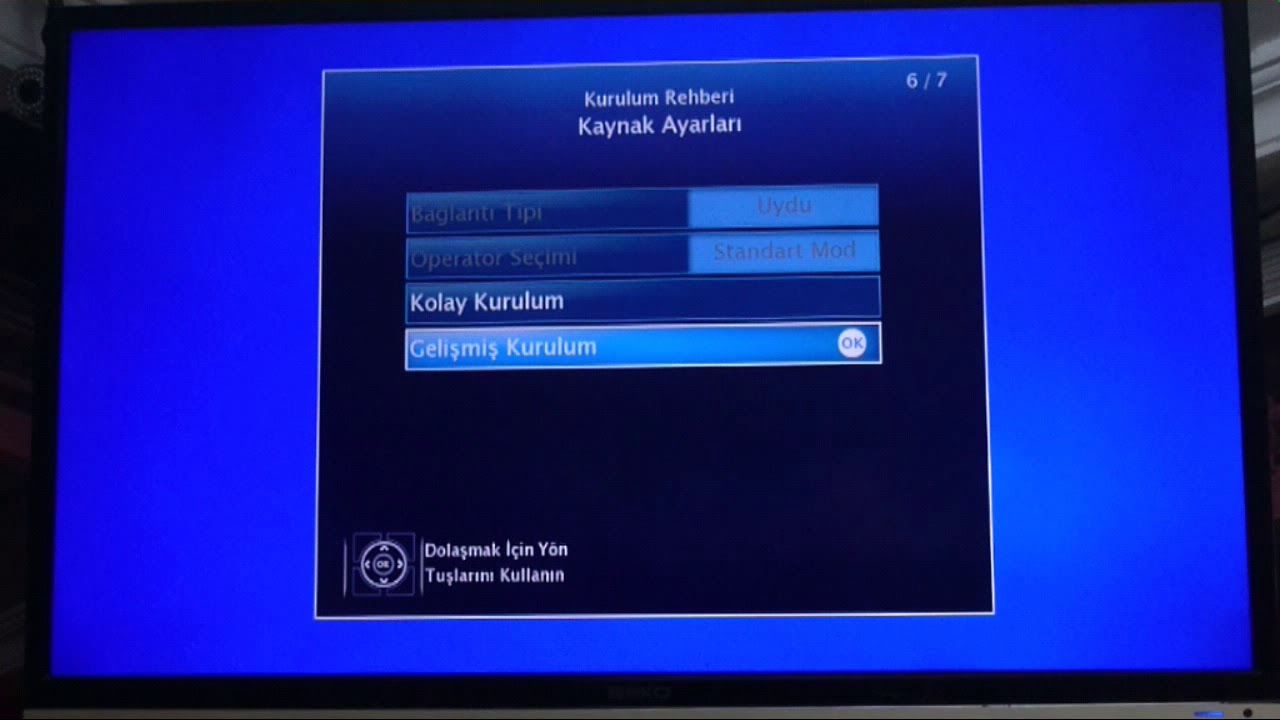 Beko Arçelik dahili uydulu kanal arama ve kanal taşıma