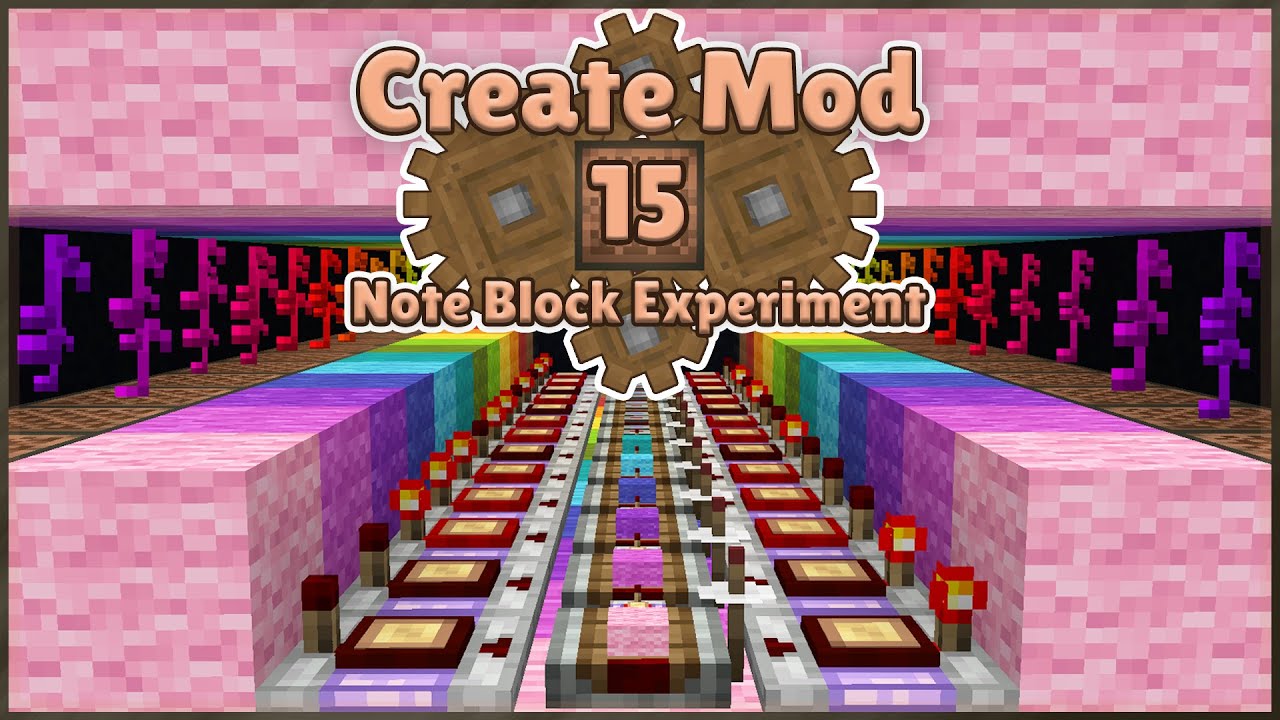 Create Mod | Note Block Experiment #15 | 1200 notes per minute!