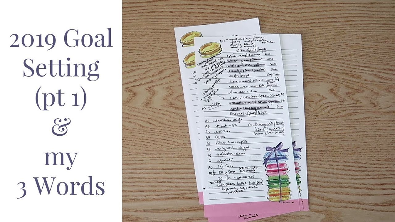 2019 Goal Setting (pt 1) & My 3 Words | Kendra Bork