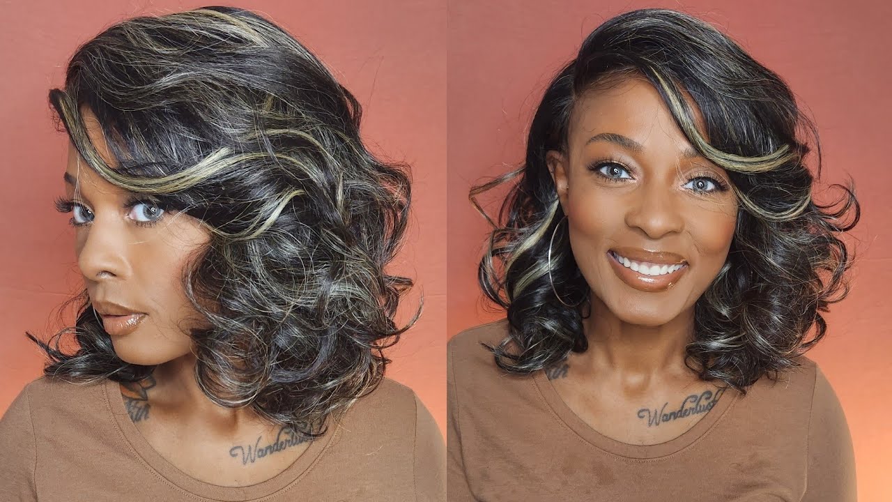 $18 Curls! Sensationnel Synthetic Hair Dashly Salt N Pepper HD Lace Front Wig - SP LACE UNIT 6