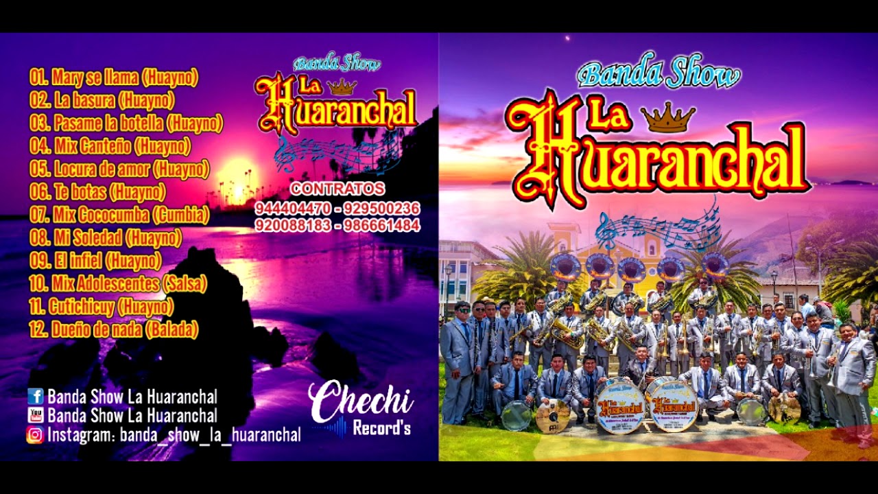 Mix Adolescentes - Banda Show La Huaranchal. / Salsa / Mp3 Cd.