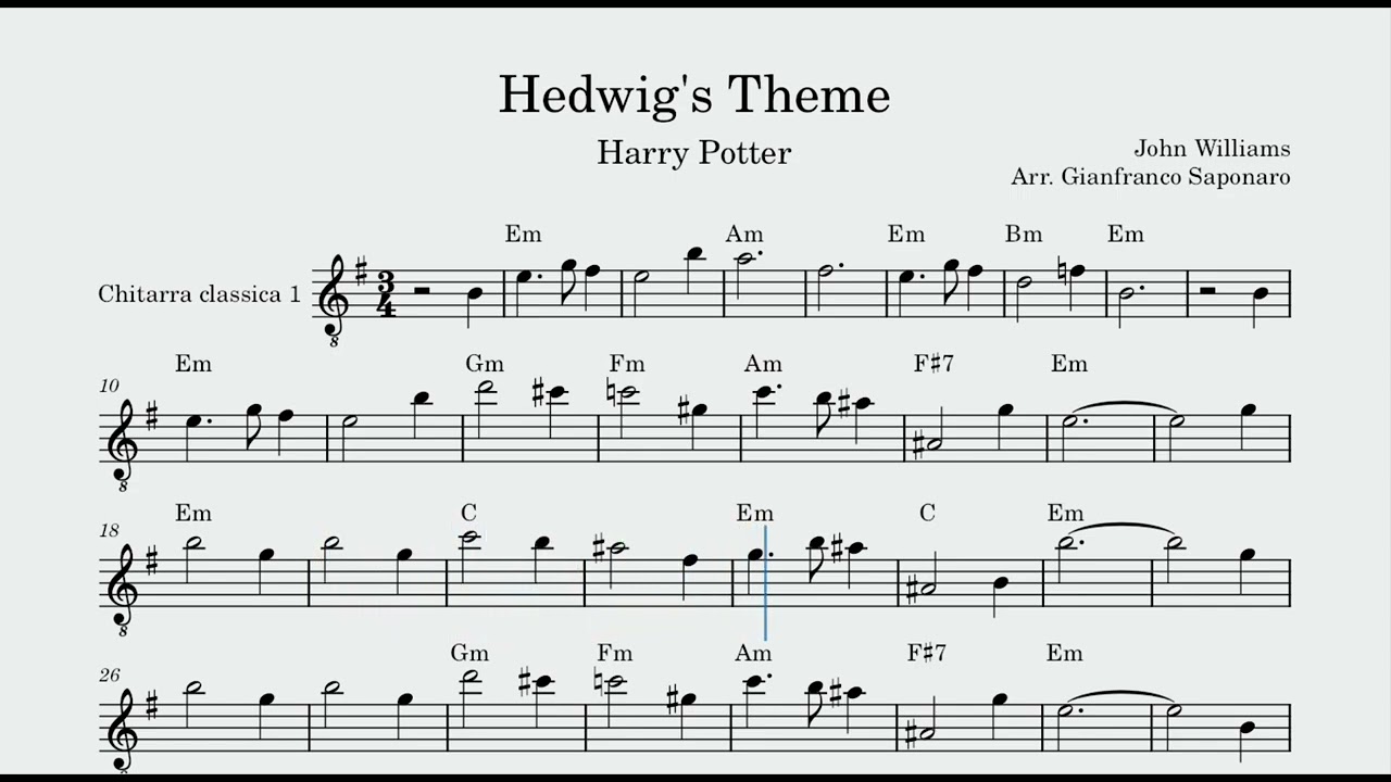 Hedwig's Theme Chitarra 1 (Gianfranco Saponaro)