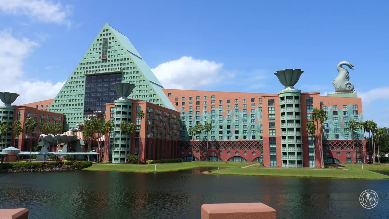 Walk Around The Swan & Dolphin Resorts in 4K | EPCOT Resort Area Walt Disney World Florida 2020