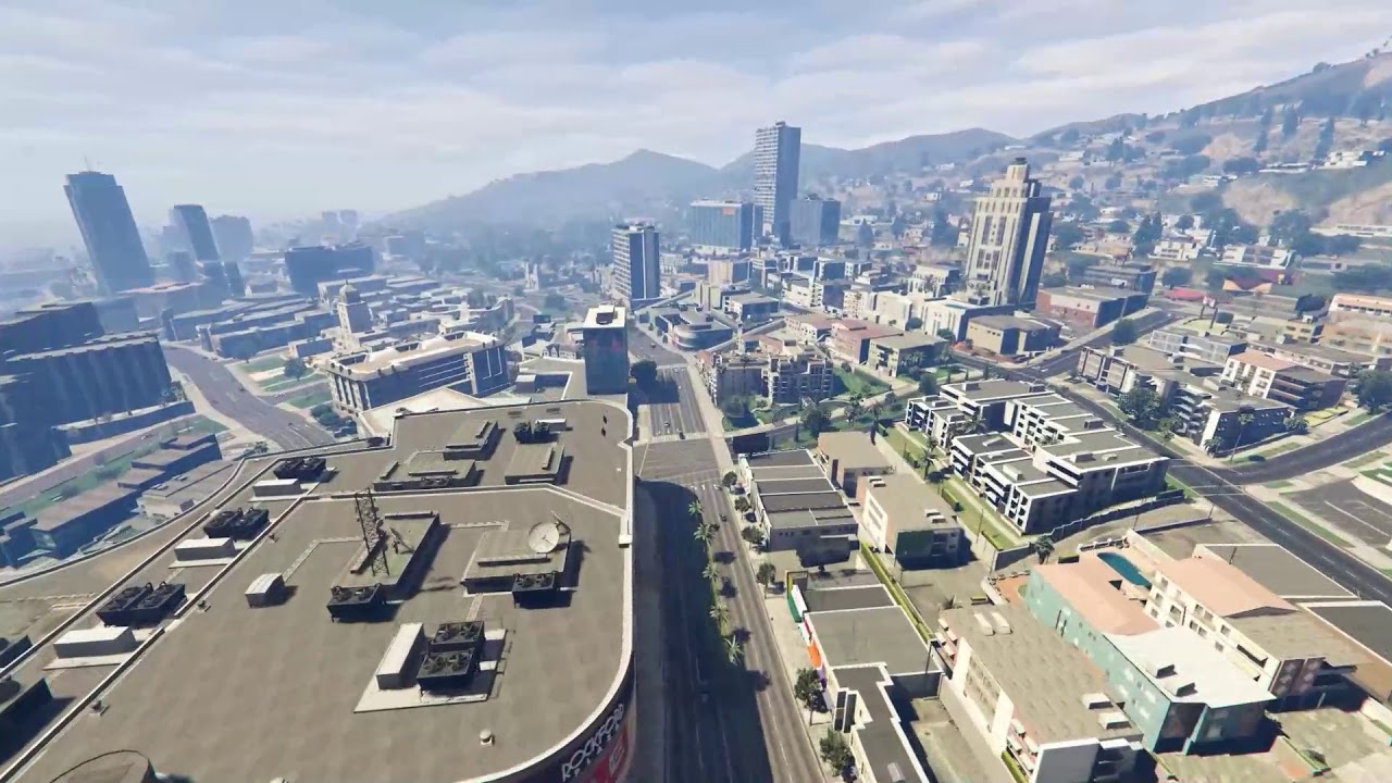 GTA V Los Santos -  Vinewood aerial videos