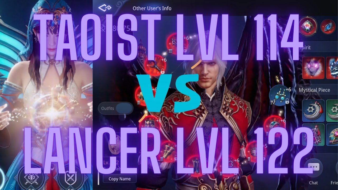 TAOIST LVL 114 VS LANCER LVL 122  - MIR4 PVP GAMEPLAY