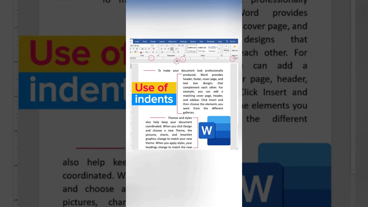 Use of indents in Microsoft Word | How to set indents in MS Word.