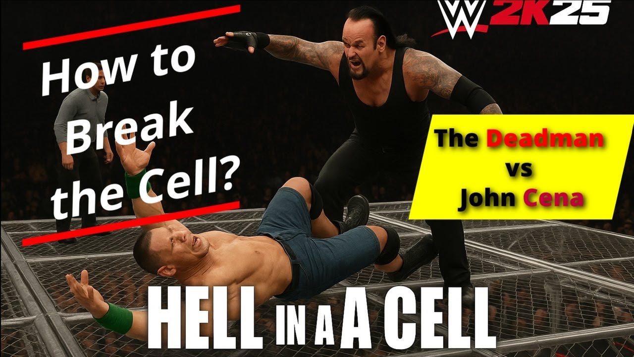 How to break the Cell? Undertaker Throws Cena Off the Top | WWE 2K25 Fantasy