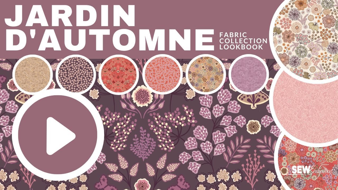 Jardin d'Automne Fabric Collection Designed by and for Lewis & Irene Fabrics