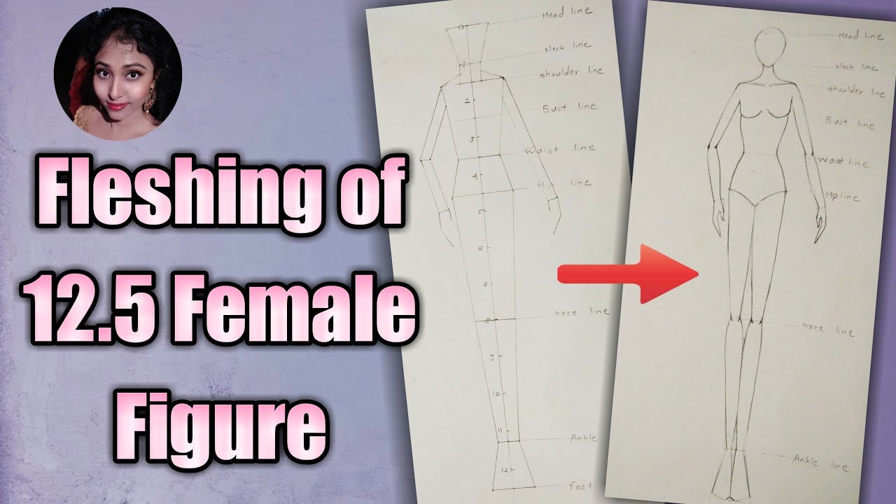 How to fleshing of 12.5 head female figure I Step by step method for beginners