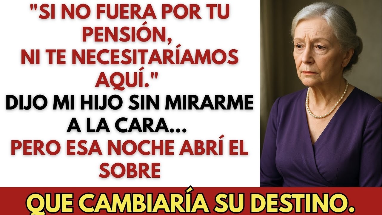 ＂Si No Fuera Por Tu Pensión, Ni Te Necesitaríamos＂ — Dijo Mi Hijo… Pero Esa Noche Abrí El