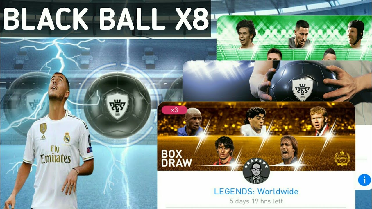 OMG!! GOT 8 BLACK BALL 😍😍 NEW ACCOUNT PACK OPENING // PES2019 MOBILE