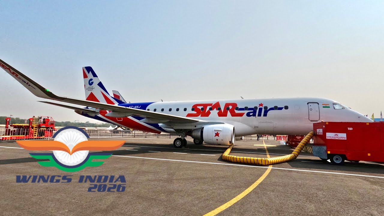 Embraer 🇧🇷 at the Wings of India 🇮🇳 2026 | Star Air & Hunnu Air
