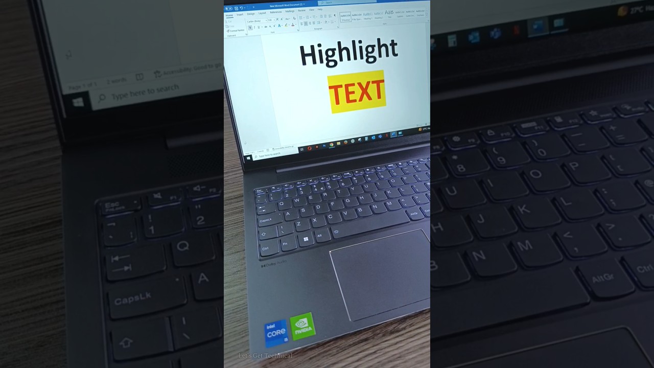 How to Highlight the Text #computertips #shorts