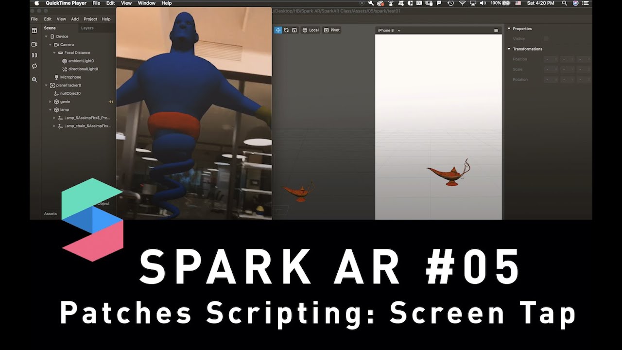 Spark AR #05: Patches Scripting - Screen Tap