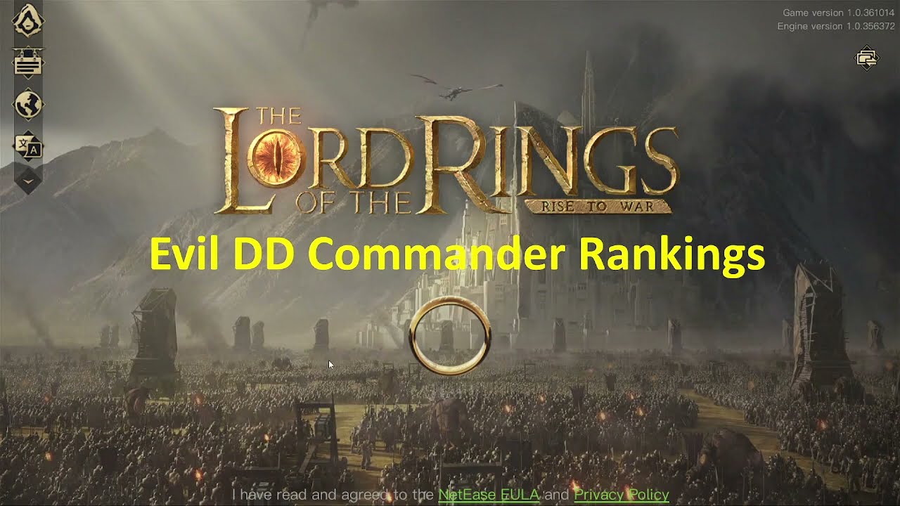 LOTR 2.0 Evil DD Commanders Ranked