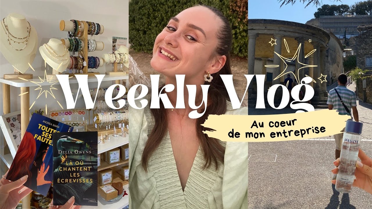 WEEKLY VLOG #5 Au coeur de mon entreprise de bijoux + routine skincare