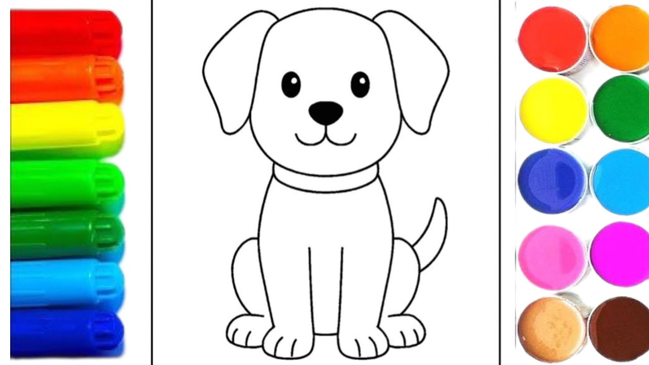 How to draw cute puppy||# drawing for kids||