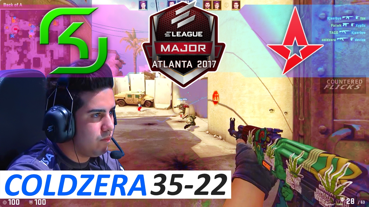 coldzera POV 35-22 CS:GO - SK vs Astralis [Dust 2] ELEAGUE Major 2017