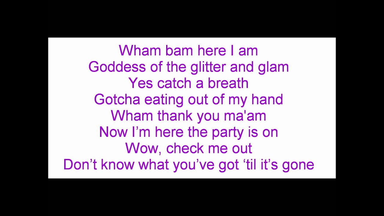 Wham Bam - Clooney (Lyrics)