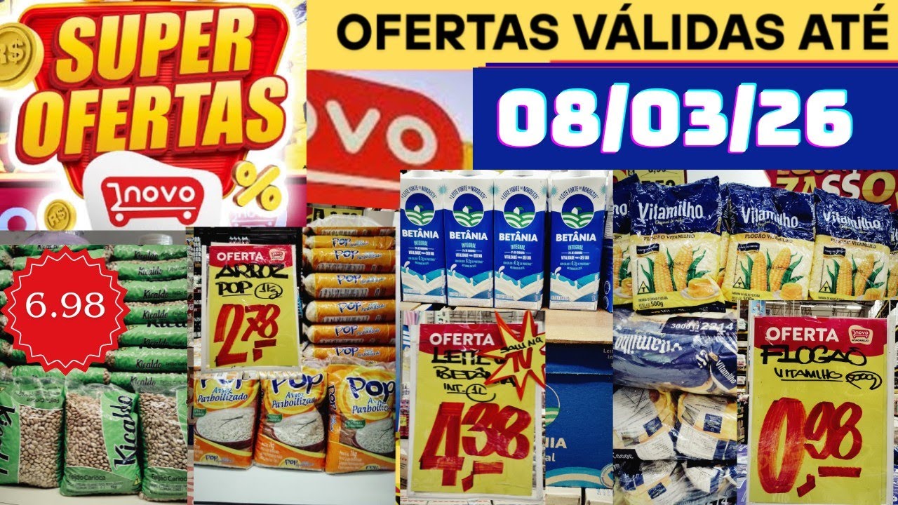 Novo atacarejo ofertas margarina feij&atilde;o arroz leite caf&eacute; a&ccedil;&uacute;car &oacute;leo leite azeite atacarejo Bongi 