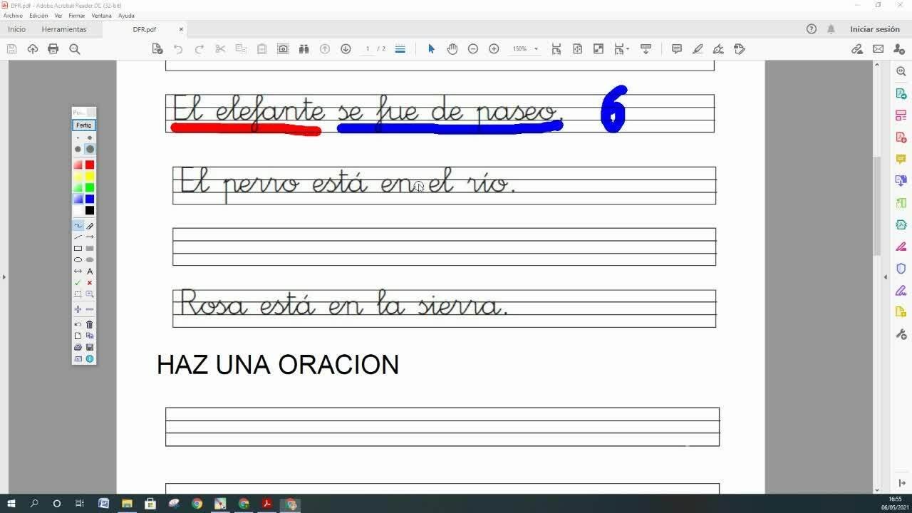 Escritura DFR