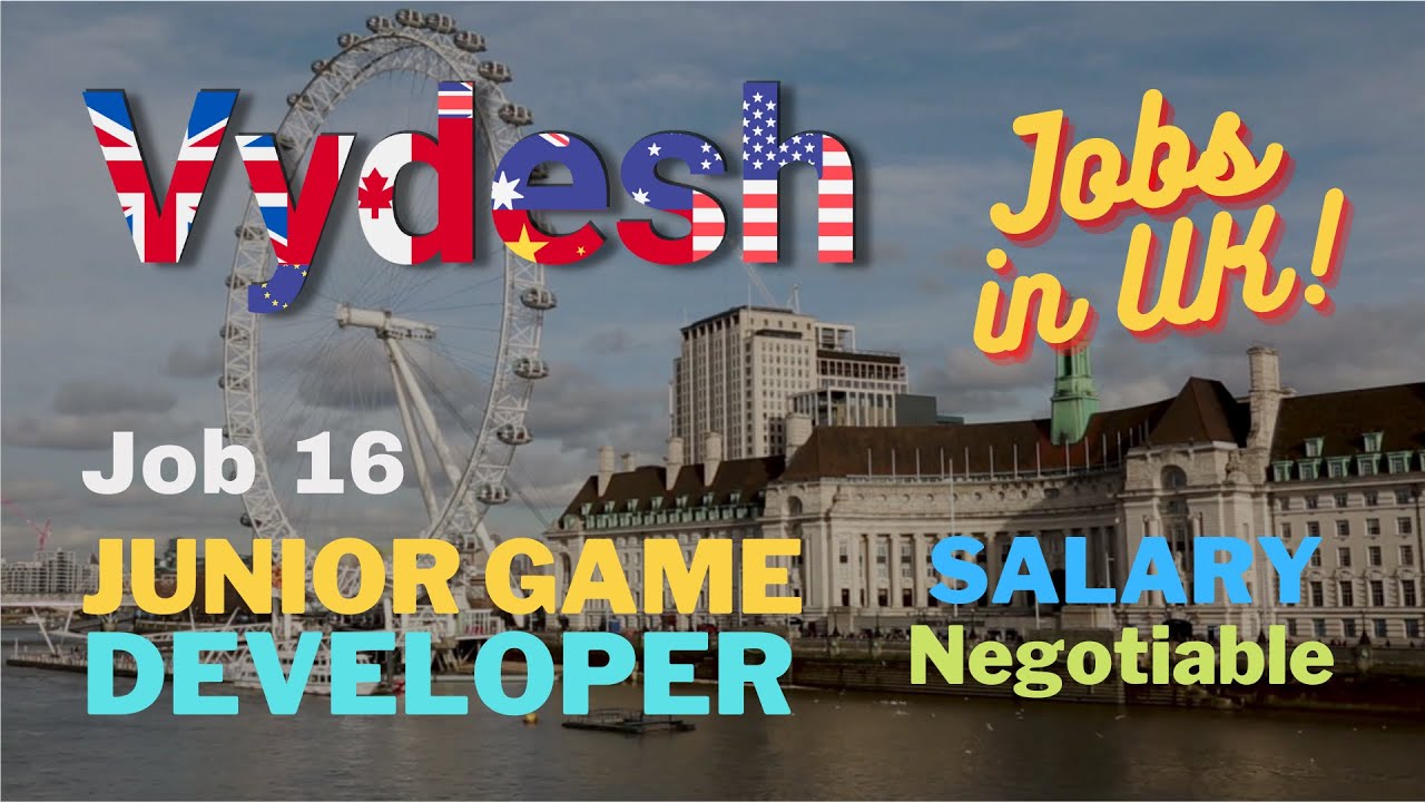 Job 16 | Jr. Game Developer | Salary is negotiable | Leamington Spa | Sponsorship available |