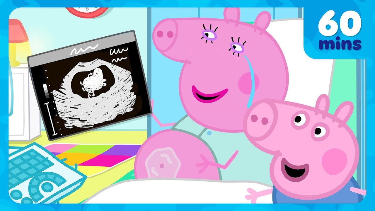 George Pig Sees Baby Evie's Ultrasound 🩻 Pregnancy Check Up 🏥 Peppa Pig Full Episodes | 1 Hour