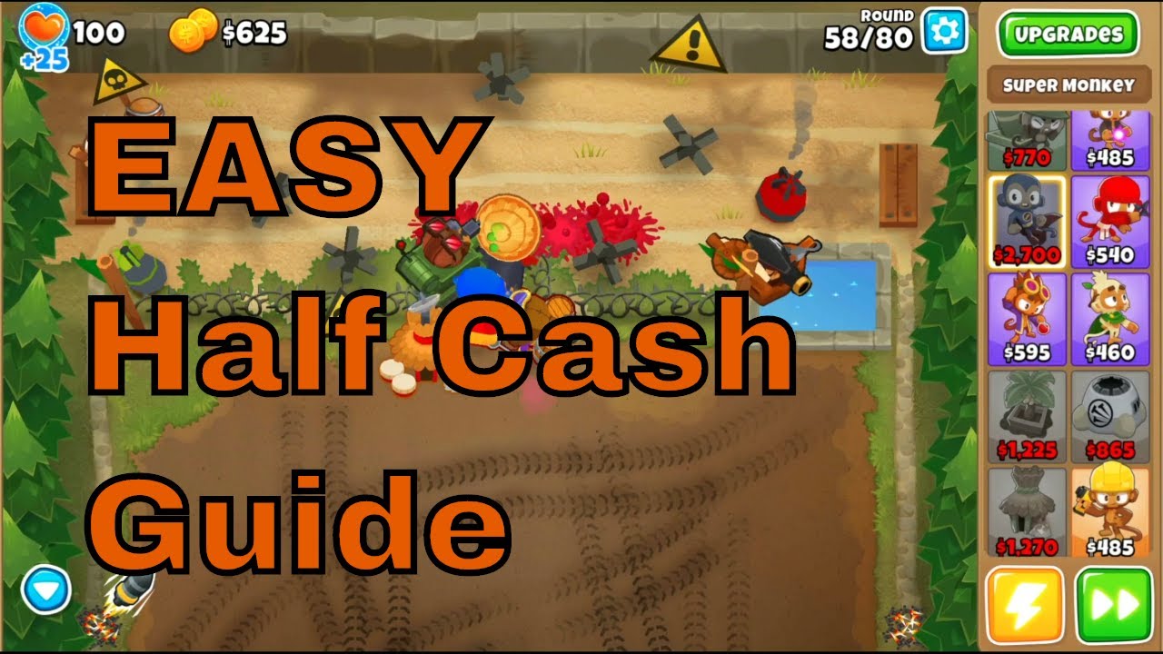EASY Half Cash Firing Range Guide - BTD6