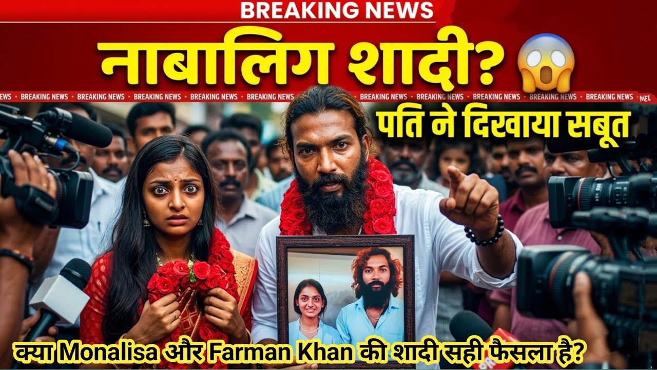 Monalisa की शादी पर बवाल 😱 क्या नाबालिग हैं मोनालिसा? पति Farman Khan ने दिखाया सबूत