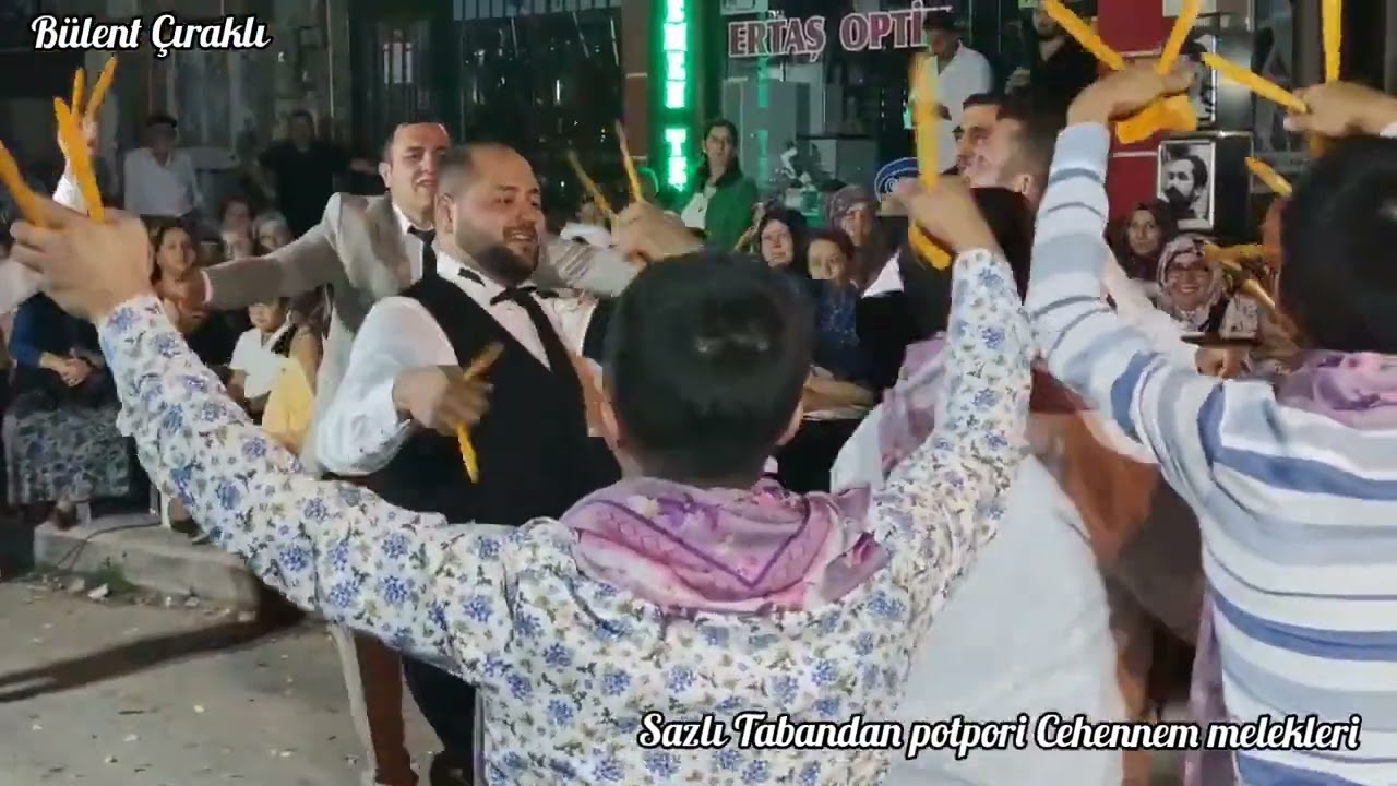 Sazlı Tabandan potpori Cehennem meleklerinden muhteşem oyun #emirdağ #düğün #oyun #kaşık