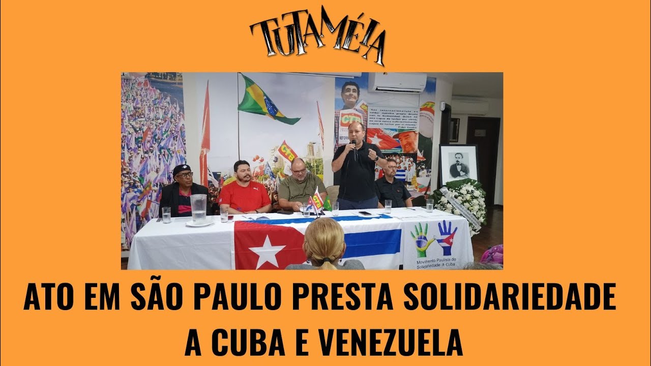 Manifestação condena bloqueio criminoso de Trump contra Cuba e sequestro de Maduro pelos EUA