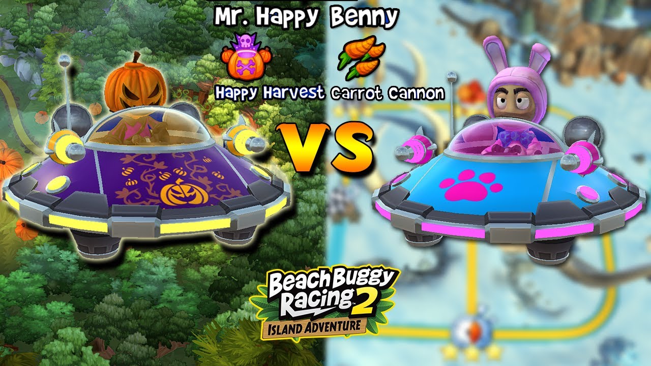 Mr.Happy vs Boss Bunny Cup! , Beach Buggy Racing 2 island adventure