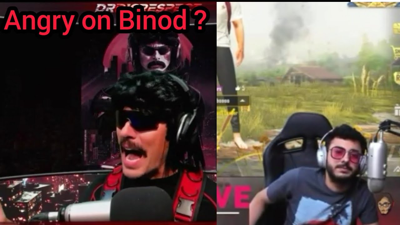 DR DISRESPECT and CarryMinati reaction on Binod
