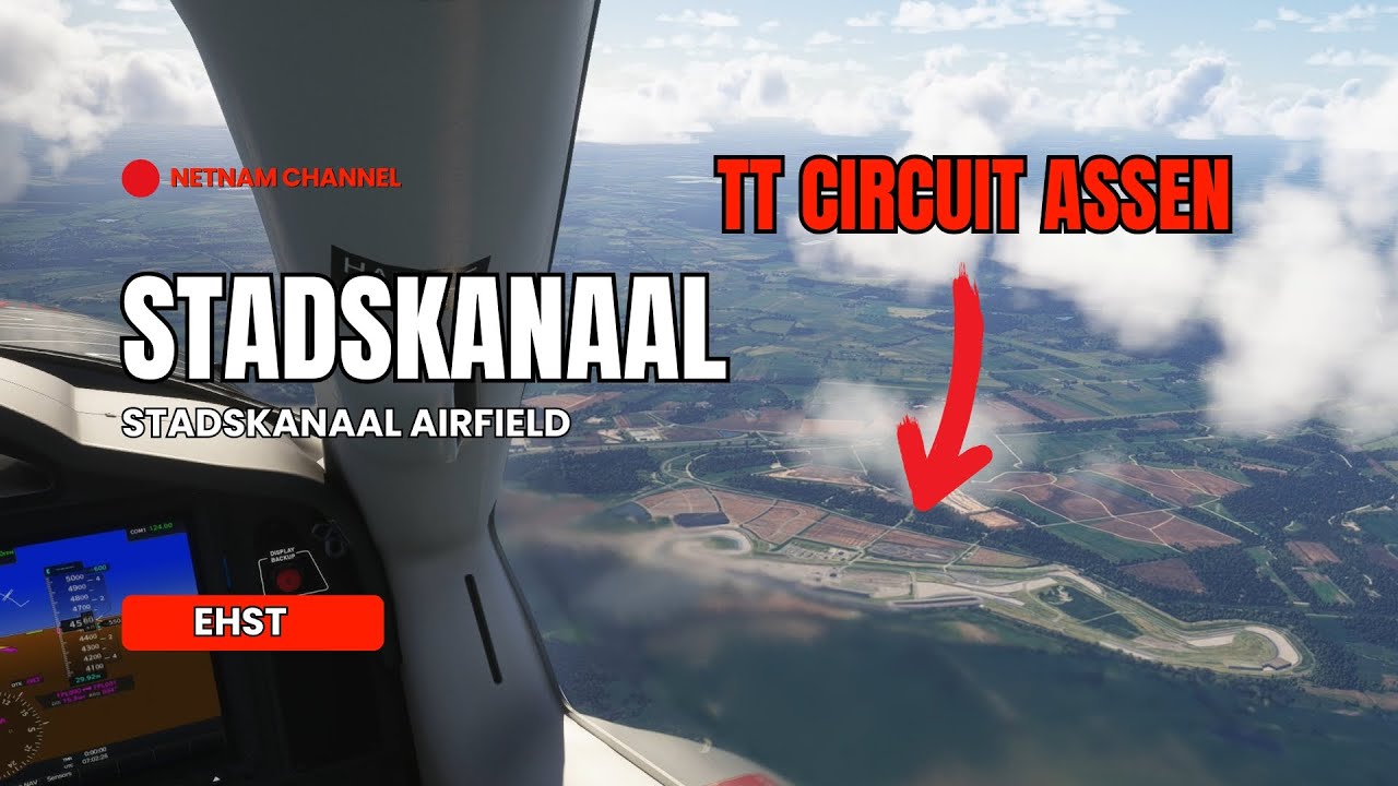 Landing in Stadskanaal Groningen The Netherlands | Stadskanaal Airfield #ttcircuitassen #ttassen