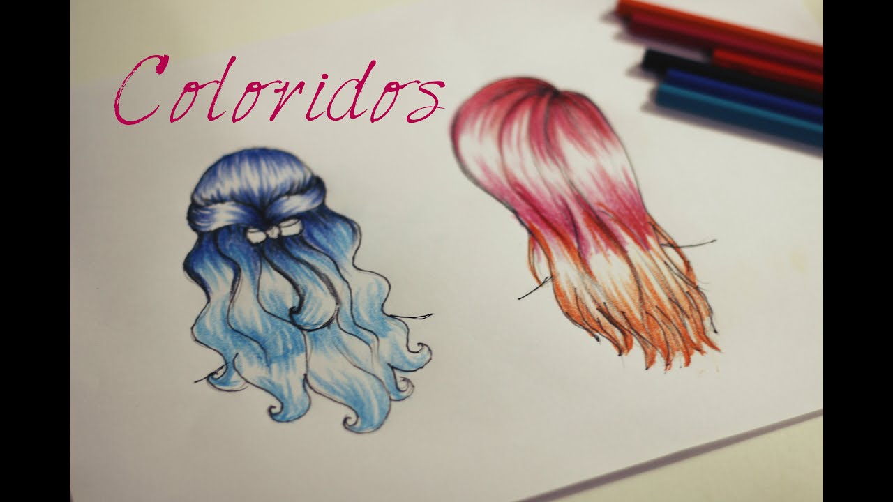 *TUTORIAL - Como Desenhar Cabelos Coloridos