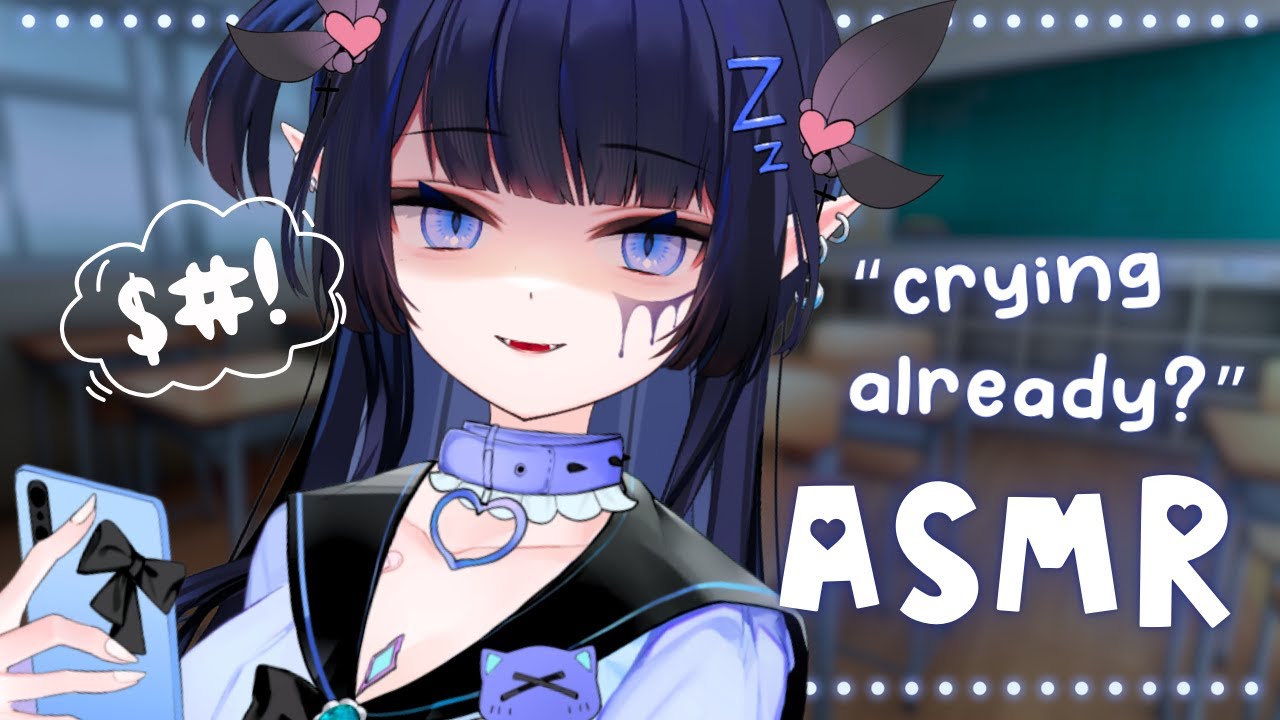 【3DIO ASMR】Mean Girl Does Your Makeup In Class💙