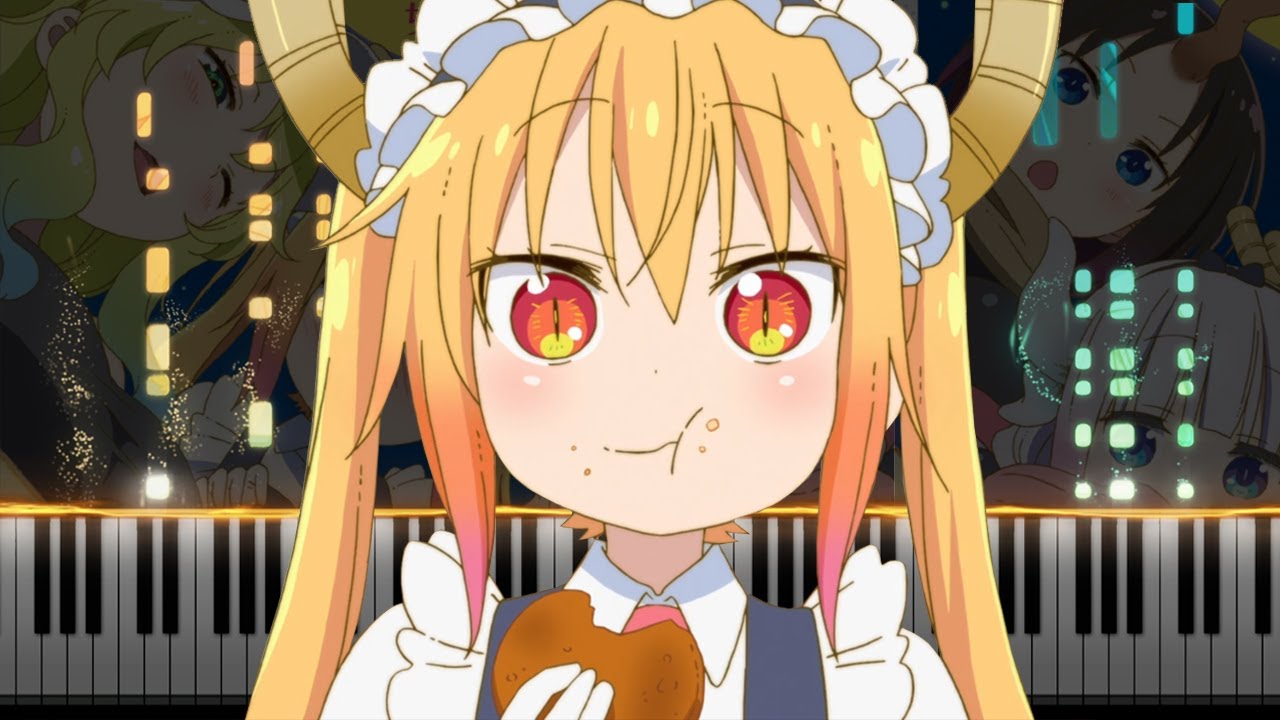 【SEMI-REMAKE】Ishukan Communication - Maid Dragon [小林さんちのメイドラゴン] Ending (Piano Synthesia)
