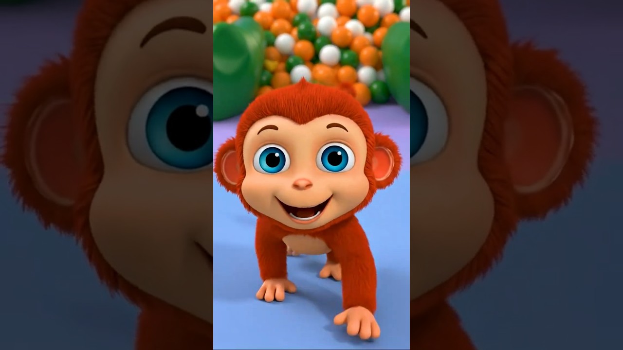 The Monkey Went Over The Mountain | Nursery Rhymes Cartoon Kids Songs | #nurseryrhymes #babysongs