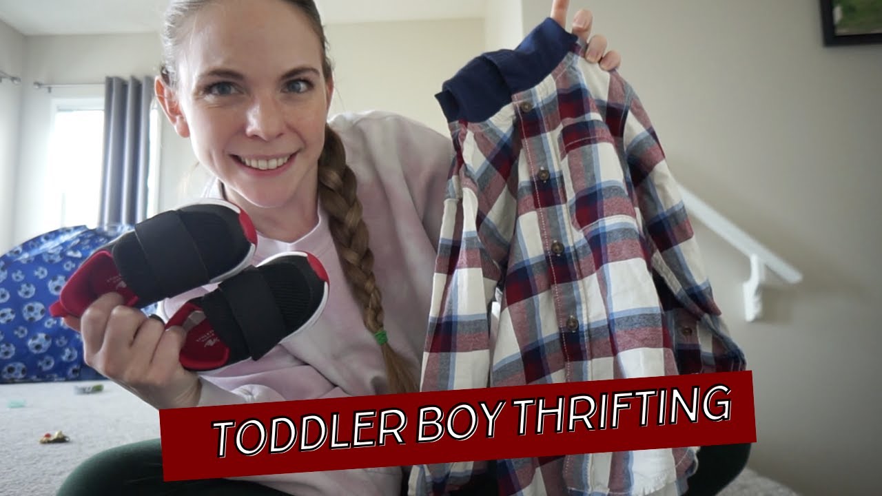 BABY AND TODDLER BOY CLOTHES THRIFTING HAUL | 24 month - 4T boys clothes #thriftingthursday