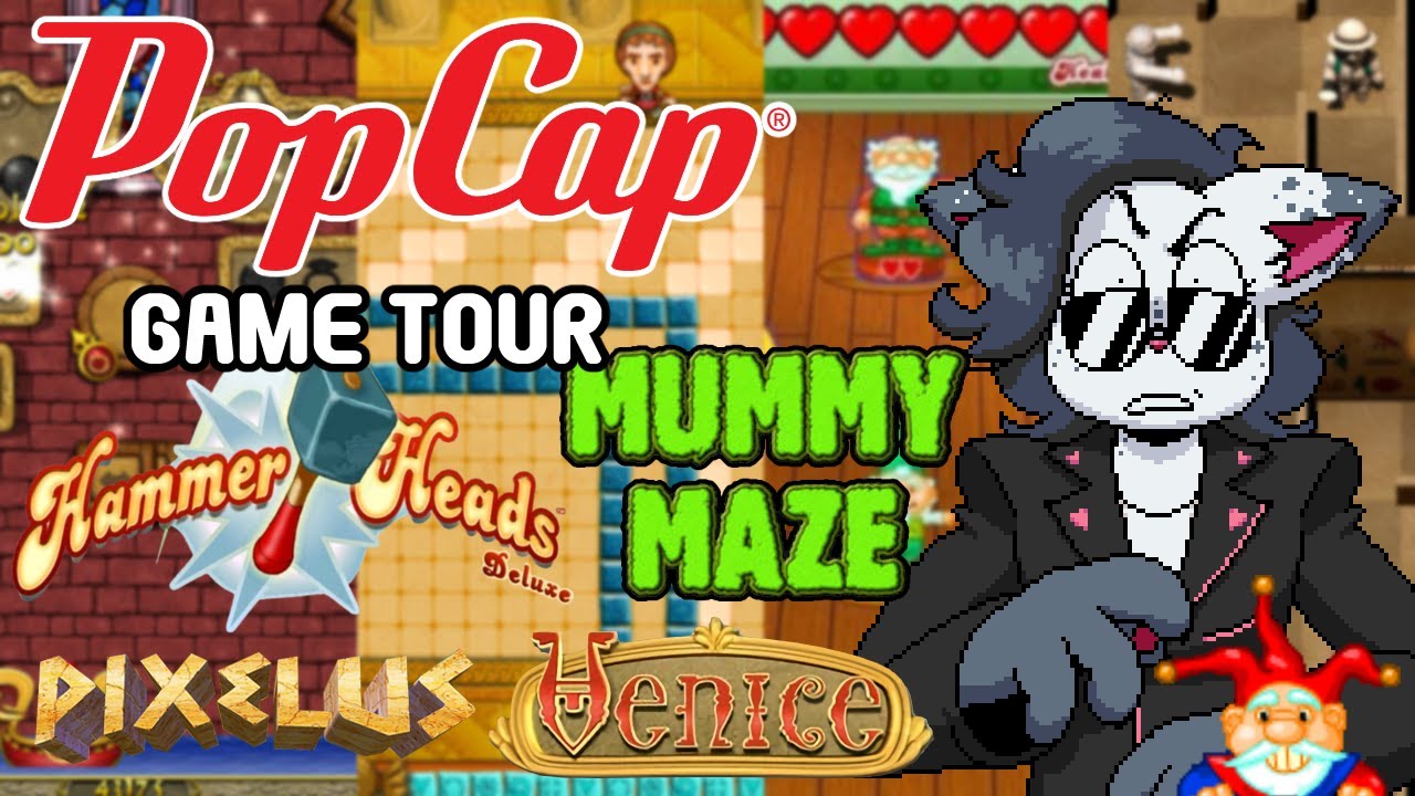 Pop Cap Tour (Hammer Heads, Mummy Maze, Pixelus, Venice) VOD | vtuber
