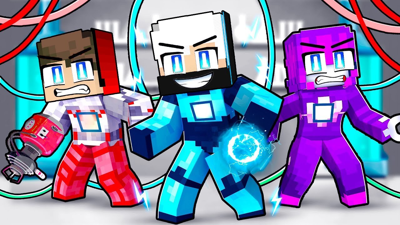 Having a ROBOT Family in Minecraft!