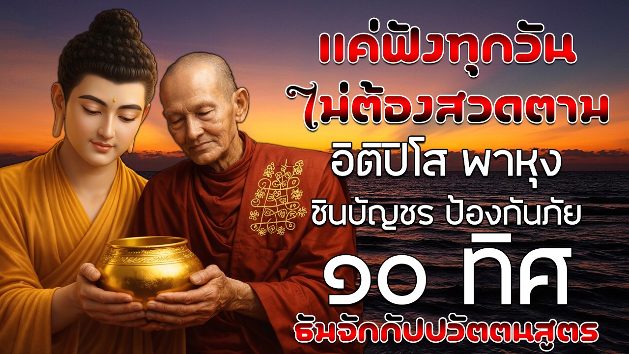 ติปิโส พาหุง ชินบัญชร ป้องกันภัย ๑๐ ทิศ I มหาเมตตาใหญ่ ยอดพระกัณฑ์ไตรปิฎก ธัมจักกัปปวัตตนสูตร