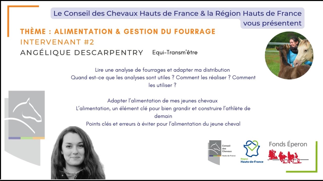 Intervention EquiTransm'être - Alimentation & Fourrages (Colloque 2024)