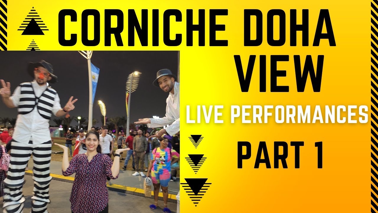 Corniche doha events from sea side in Qatar👌Live performances fifa world cup events2022 part1.#qatar