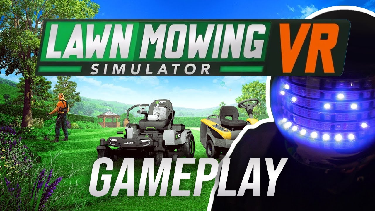 GET OFF MY LAWN! So I can mow it in VR - Lawn Mowing Simulator VR - Quest Gameplay