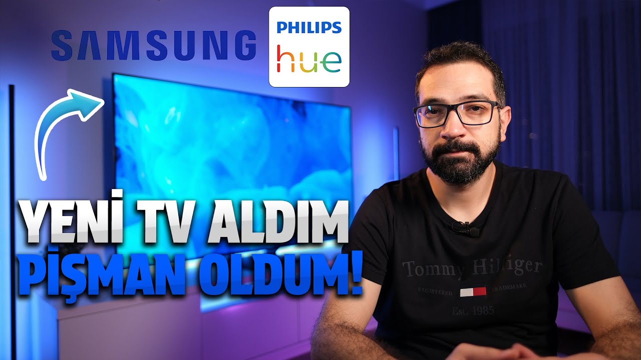 75 in&ccedil; Samsung QLED TV aldım pişman oldum! Neyse ki Philips Hue Sync var!